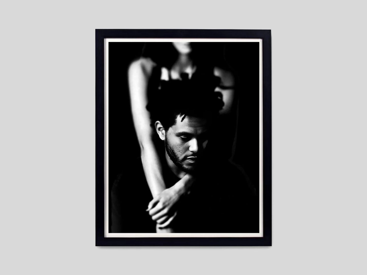 The Weeknd Emotional Black and White Portrait Music Art Digital Download