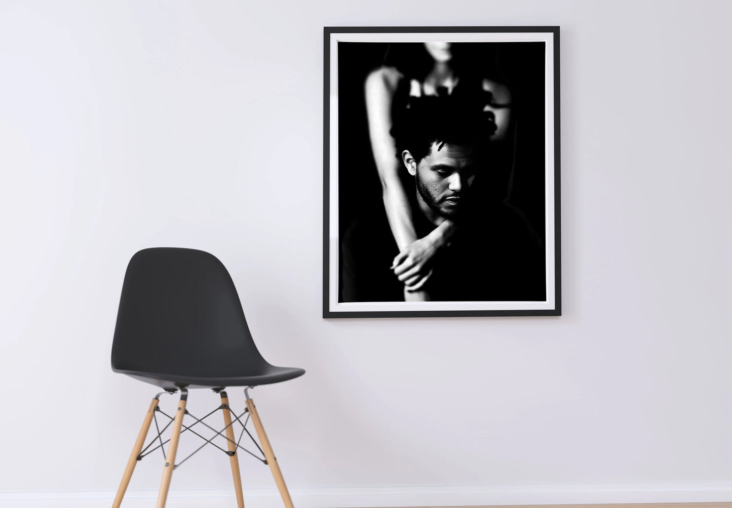 The Weeknd Emotional Black and White Portrait Music Art Digital Download