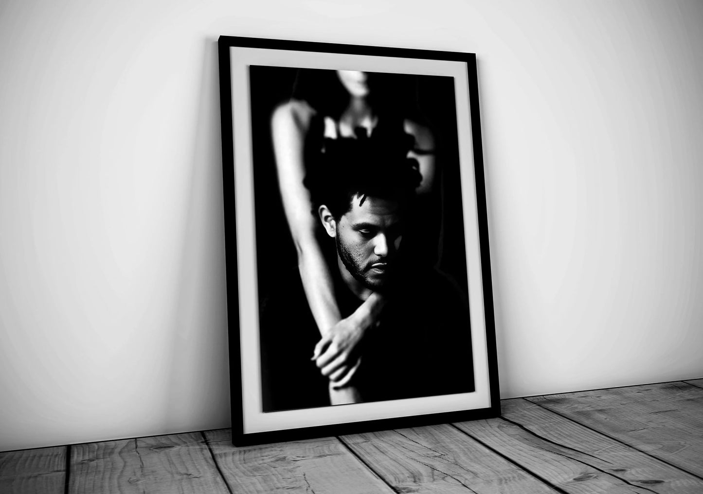 The Weeknd Emotional Black and White Portrait Music Art Digital Download