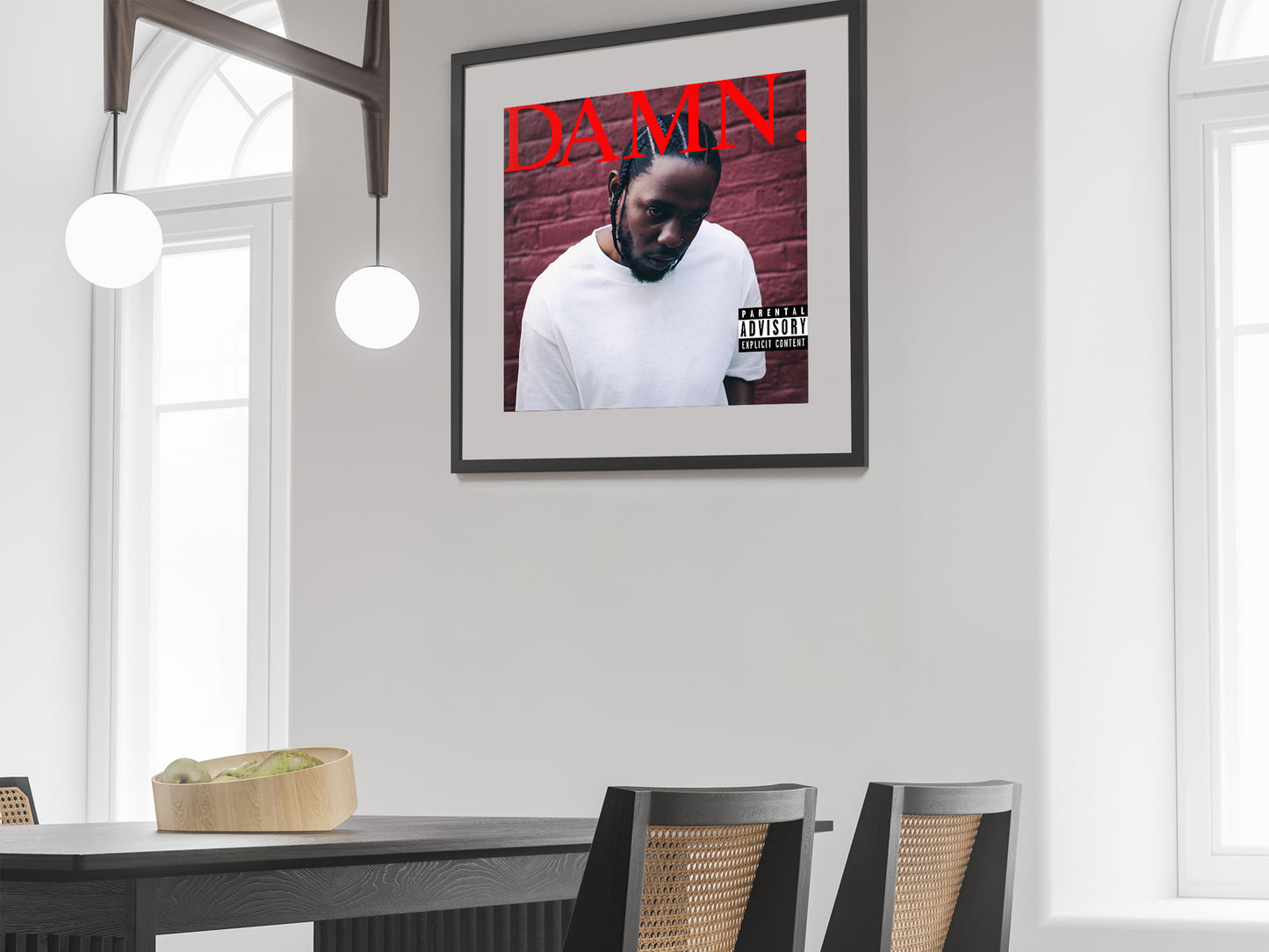 DAMN Kendrick Lamar Album Cover Poster Music Wall Art Digital Download