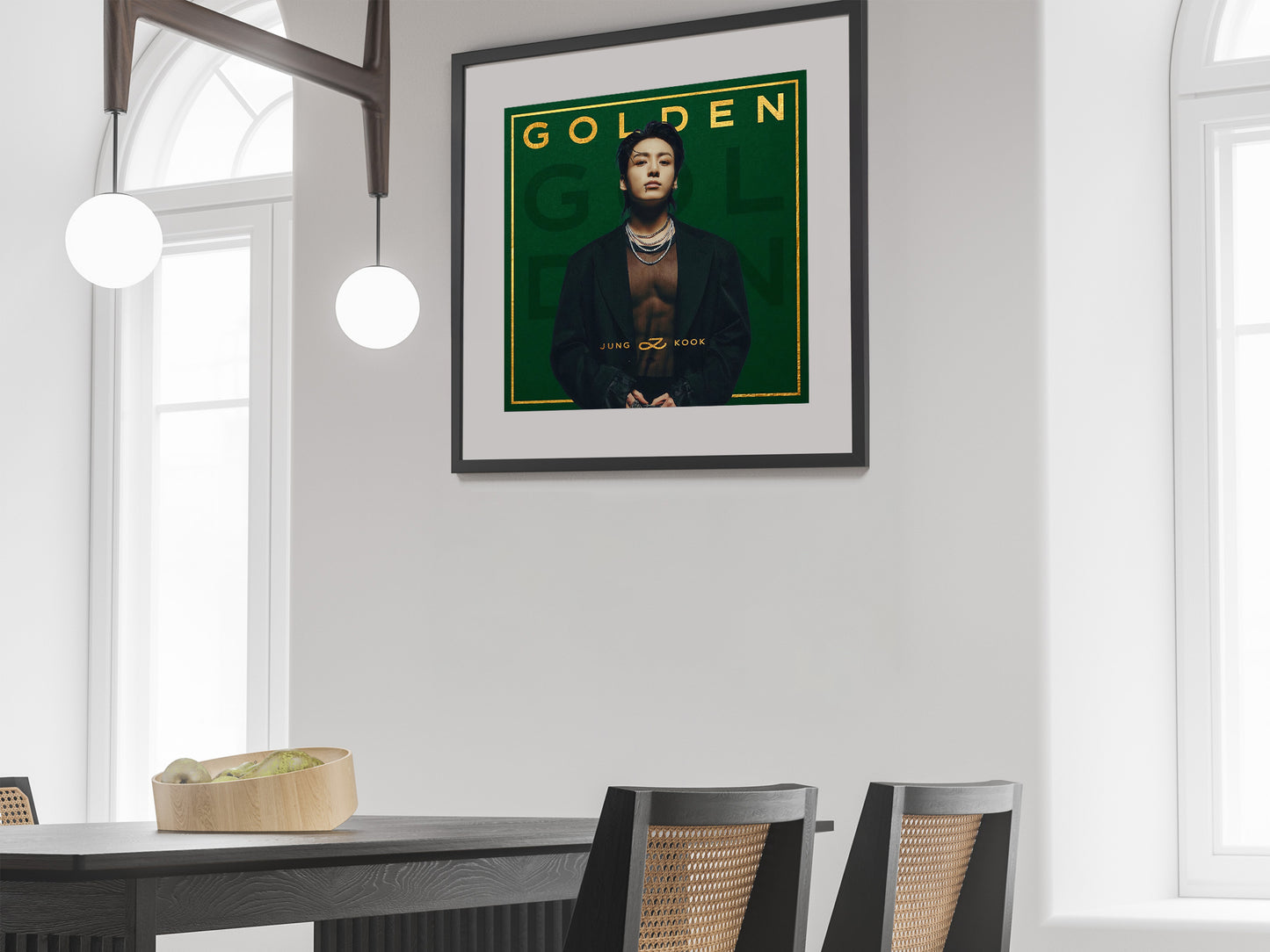 Jung Kook Golden Album Cover Poster Music Wall Art Digital Download