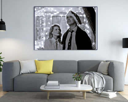 christmas vacation movie poster chevy chase black and white photo printable christmas wall art shitters full poster digital download printable wall art poster, digital download