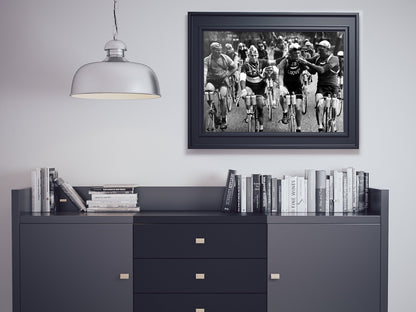Tour de France Cycling Poster, Black and White, Vintage Photography, Tour de France Print, teen boy wall art, man cave decor, Retro Wall Art