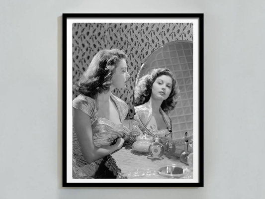 Ava Gardner Hollywood Glamour Vanity Portrait Vintage Wall Art Digital Download