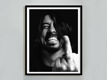 Dave Grohl Rock and Roll Rebellious Portrait Digital Download