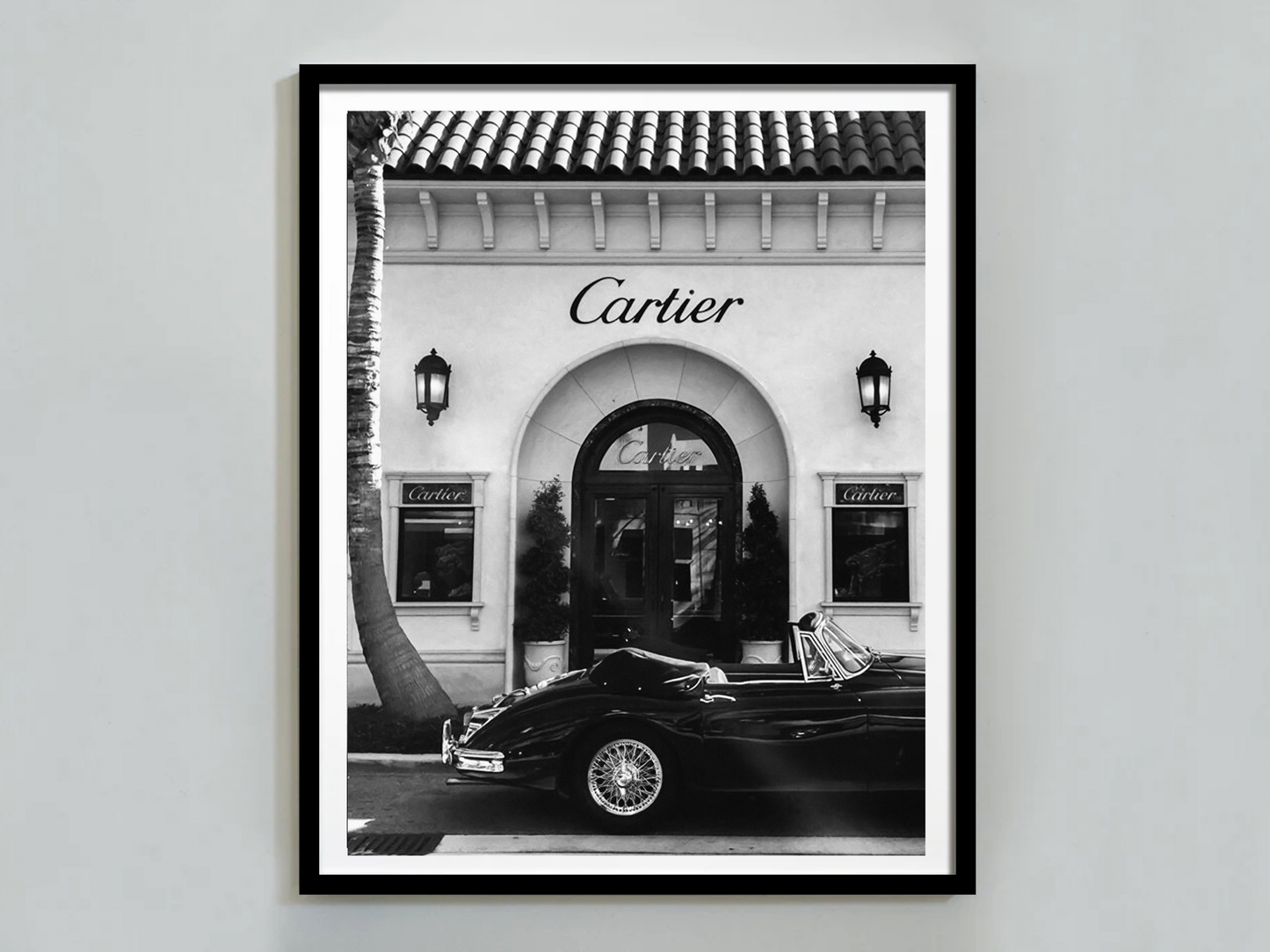 Cartier Boutique Poster Luxury Storefront Classic Car Wall Art Digital Download