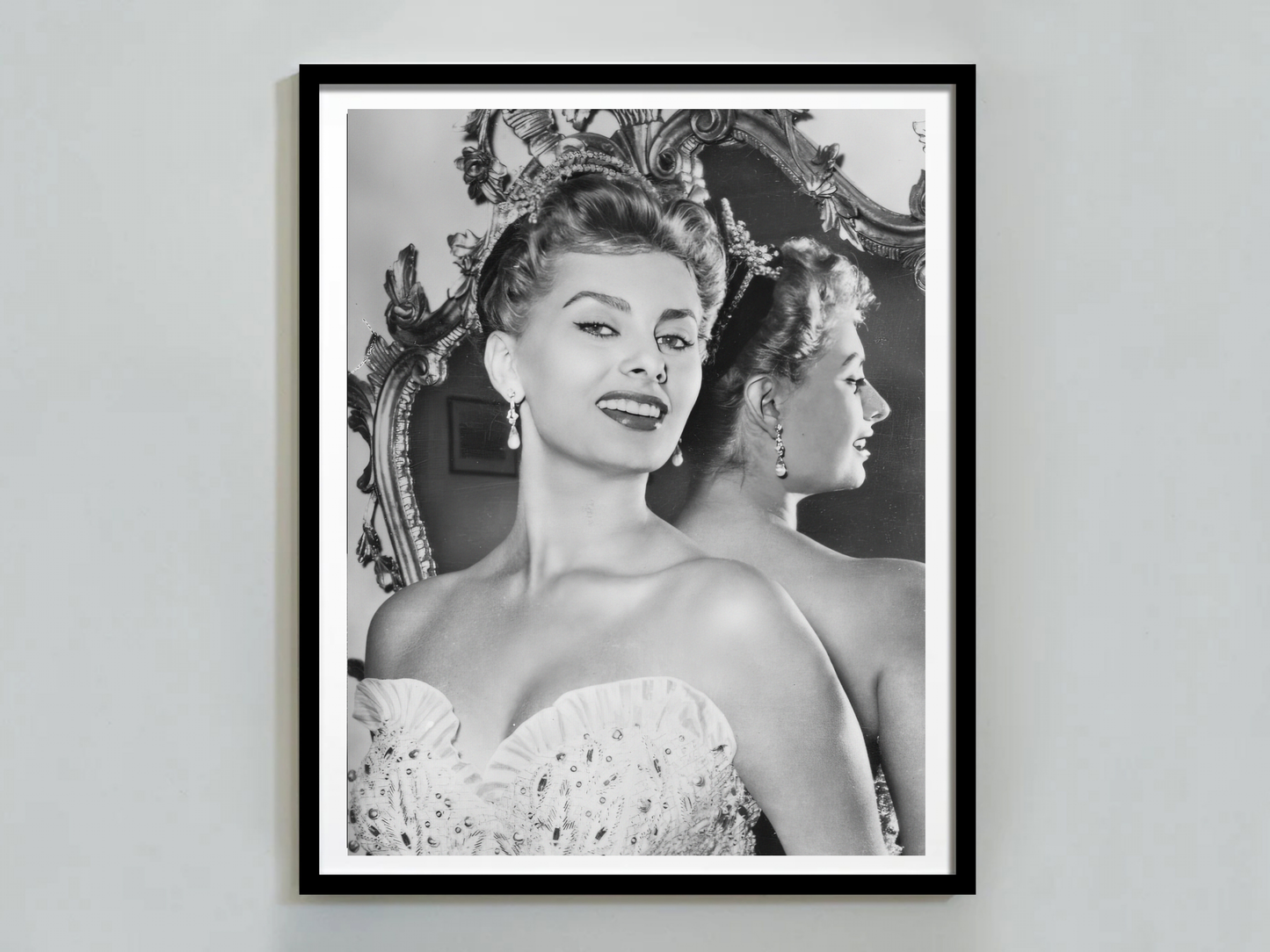 Sophia Loren Vintage Hollywood Glamour Portrait Poster Digital Download