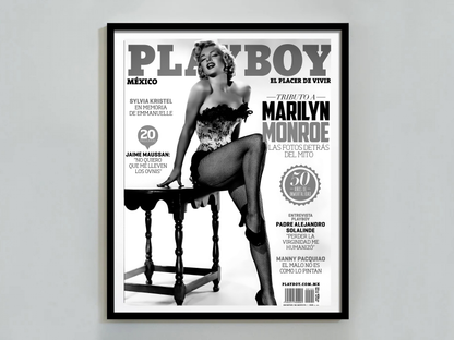 Marilyn Monroe Playboy Magazine Tribute Vintage Cover Art Digital Download