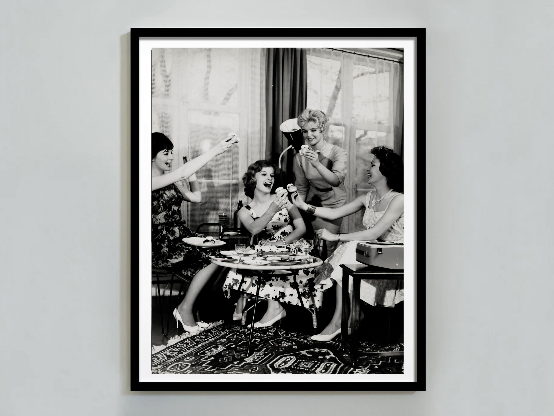 1950s Vintage House Party Women Celebration Retro Lifestyle Digital Download