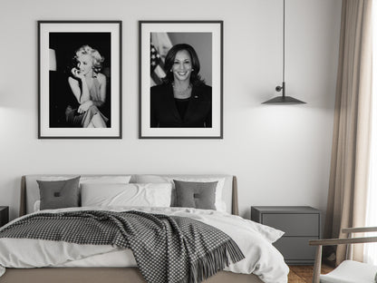Kamala Harris poster, Vintage Wall Art, Political Poster, Kamala Harris Print, Feminist Poster, Wall Art, Canvas, Kamala Harris Photo