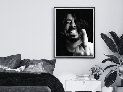 Dave Grohl Rock and Roll Rebellious Portrait Digital Download