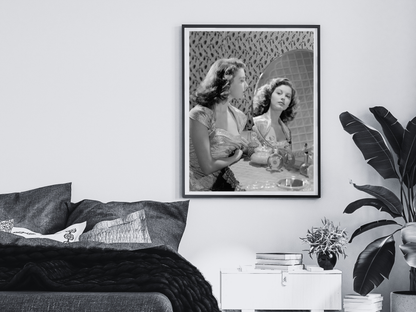 Ava Gardner Hollywood Glamour Vanity Portrait Vintage Wall Art Digital Download