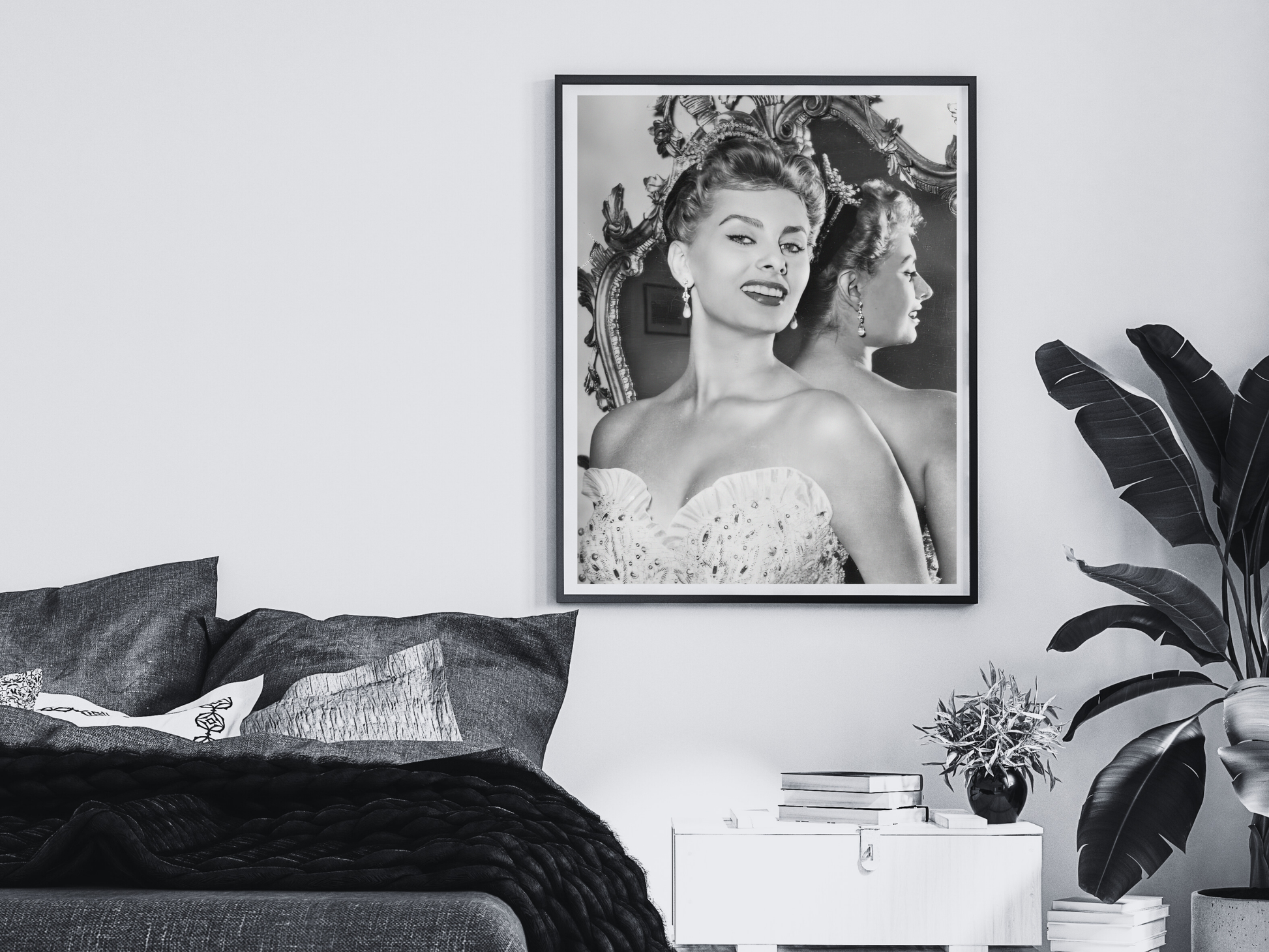 Sophia Loren Vintage Hollywood Glamour Portrait Poster Digital Download