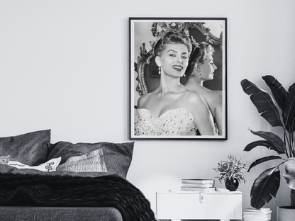 Sophia Loren Vintage Hollywood Glamour Portrait Poster Digital Download