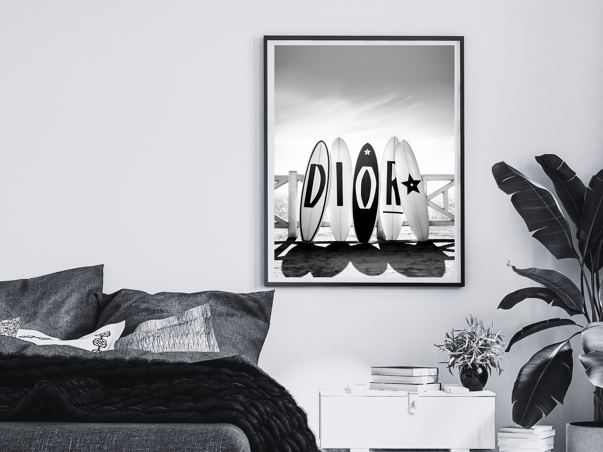 Dior Surfboards Fashion Poster Luxury Brand Wall Art Digital Download