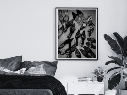 Prada Gucci Fendi Designer Heels Luxury Fashion Poster Digital Download