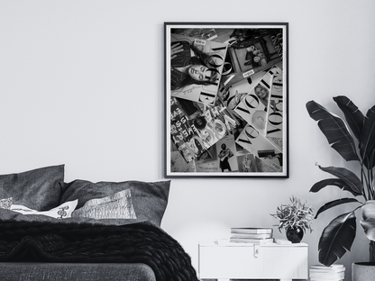 Vogue Magazine Collage Fashion Editorial Wall Art Print Digital Download