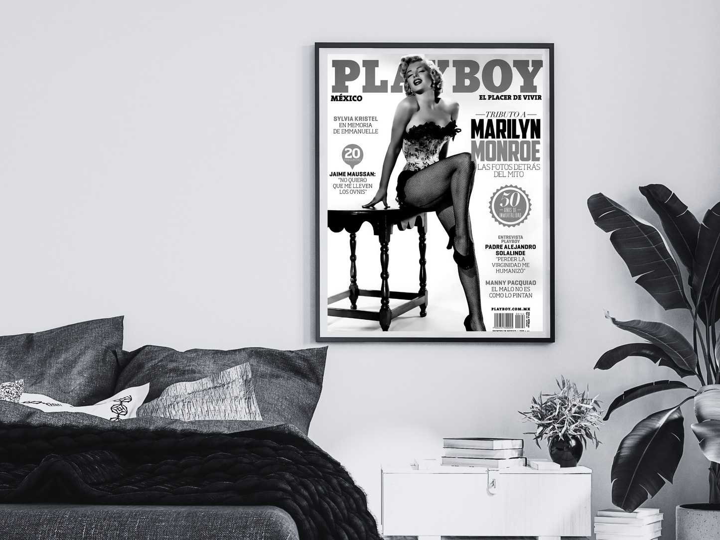 Marilyn Monroe Playboy Magazine Tribute Vintage Cover Art Digital Download