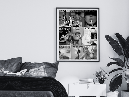 Playboy Magazine Covers Poster Kate Moss Marilyn Monroe Wall Art Digital Download