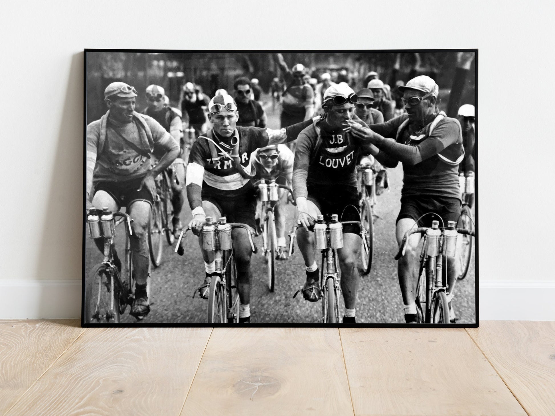 Tour de France Cycling Poster, Black and White, Vintage Photography, Tour de France Print, teen boy wall art, man cave decor, Retro Wall Art