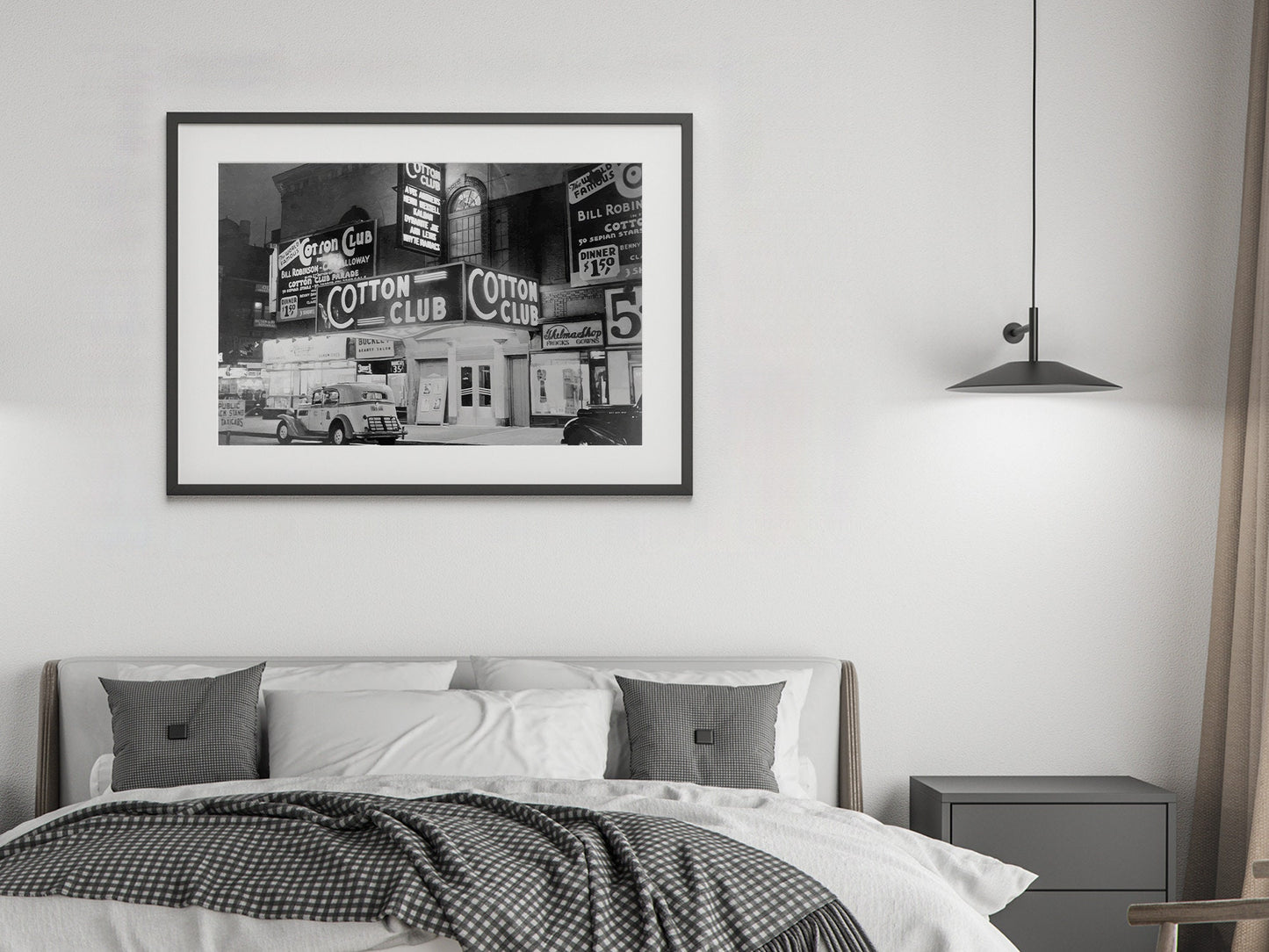 Cotton Club Harlem New York City Print, 1920s, Black and White, Wall Art, Vintage Photo, Jazz Poster, Disco Party Decor, Digital Download