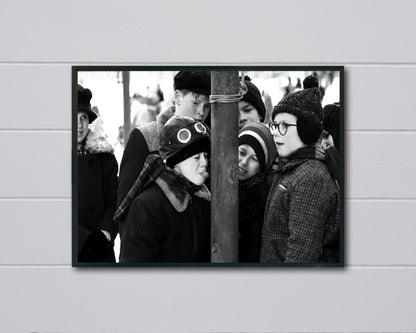 a christmas story movie poster printable christmas wall art holiday decor winter print funny christmas wall decor digital download printable wall art poster, digital download