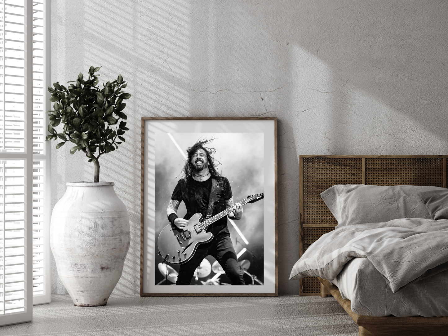 Dave Grohl Live Guitar Performance Rock Music Poster Digital Download