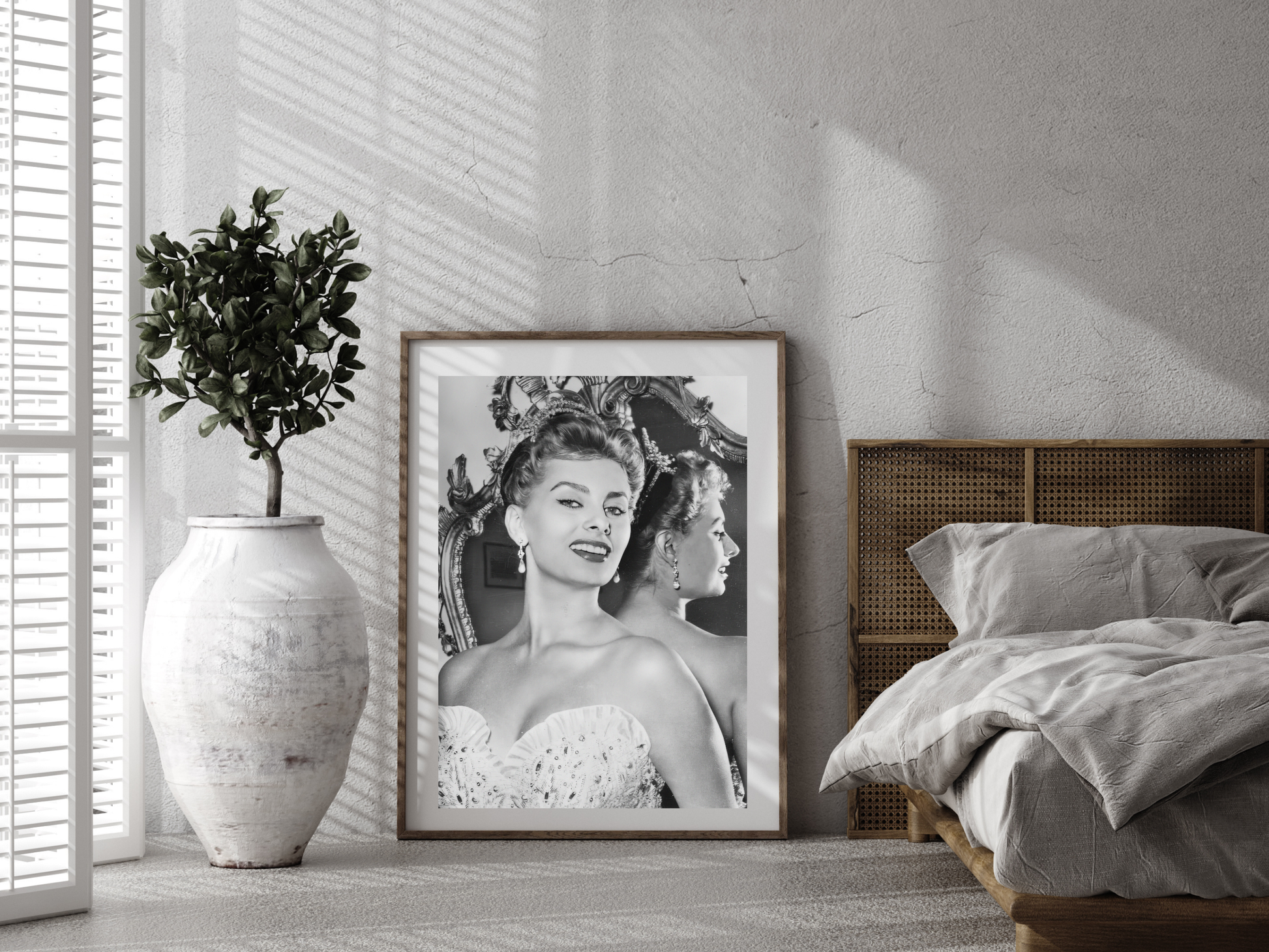 Sophia Loren Vintage Hollywood Glamour Portrait Poster Digital Download