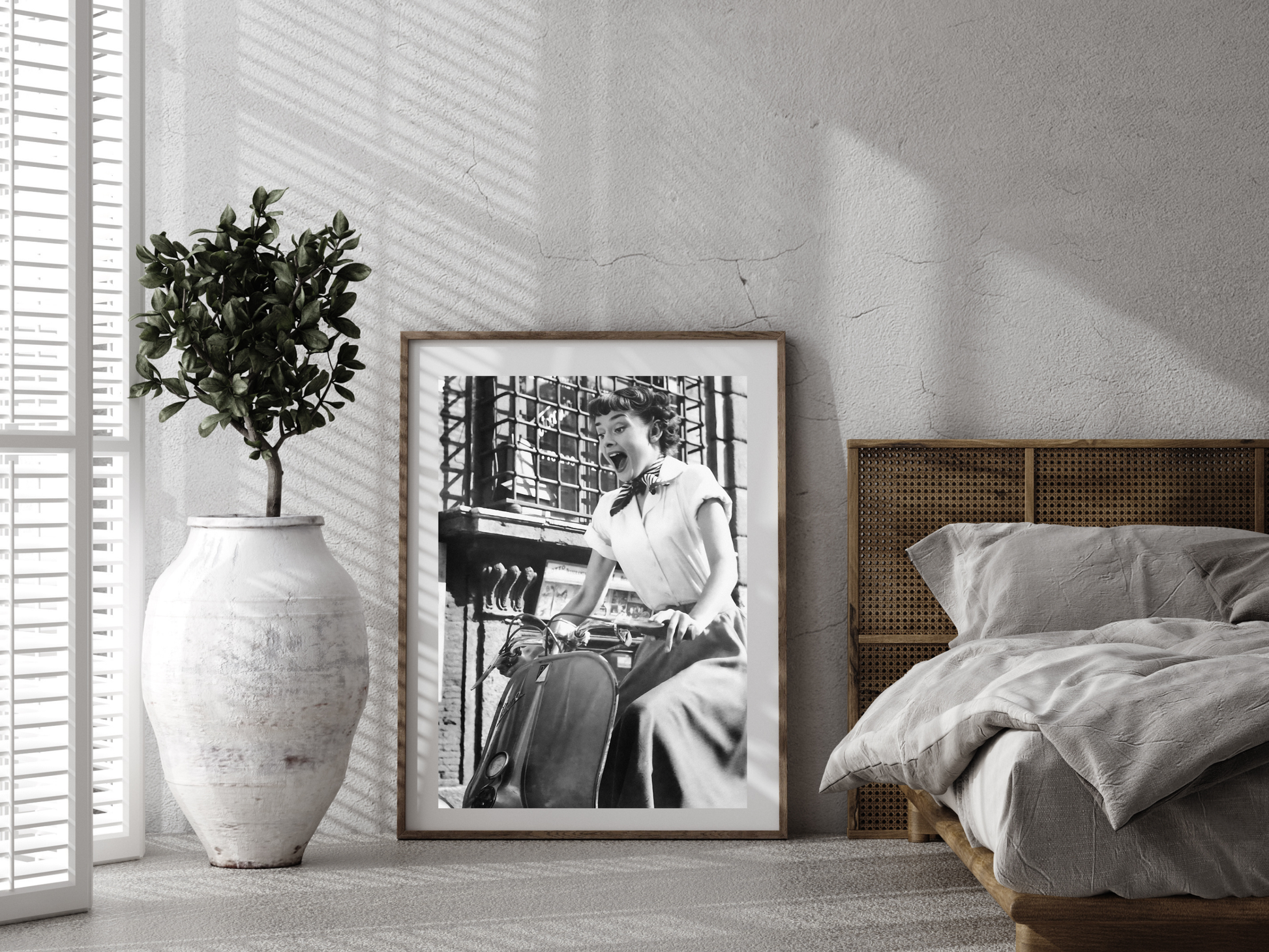 Audrey Hepburn Roman Holiday Vespa Scene Paramount Pictures Poster Digital Download