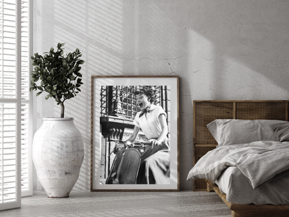 Audrey Hepburn Roman Holiday Vespa Scene Paramount Pictures Poster Digital Download