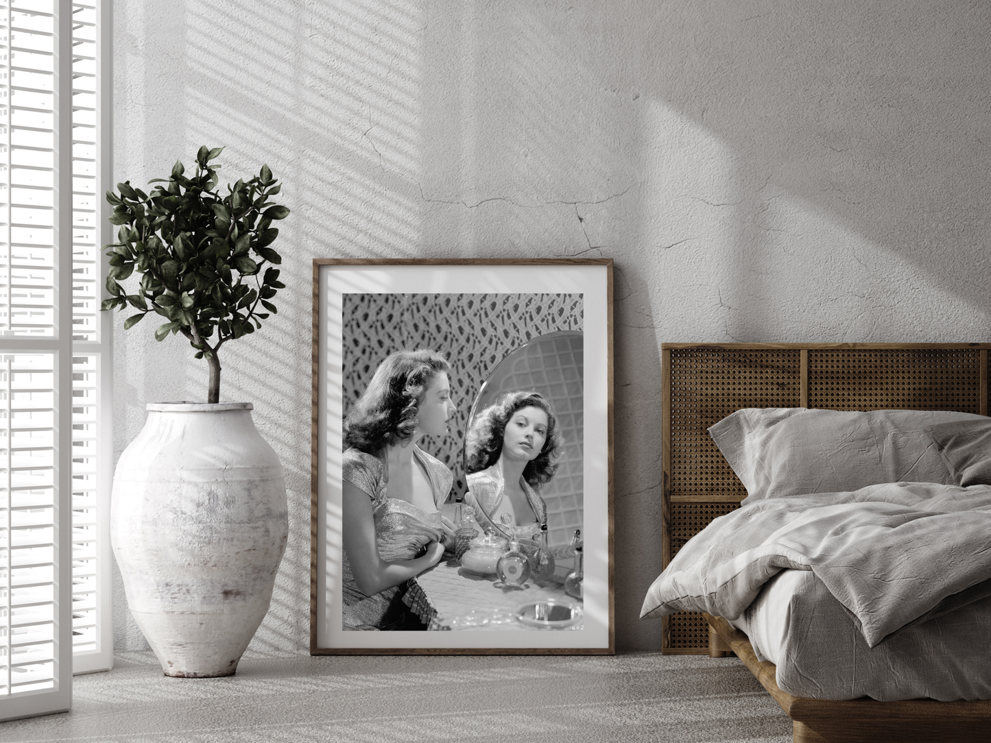 Ava Gardner Hollywood Glamour Vanity Portrait Vintage Wall Art Digital Download