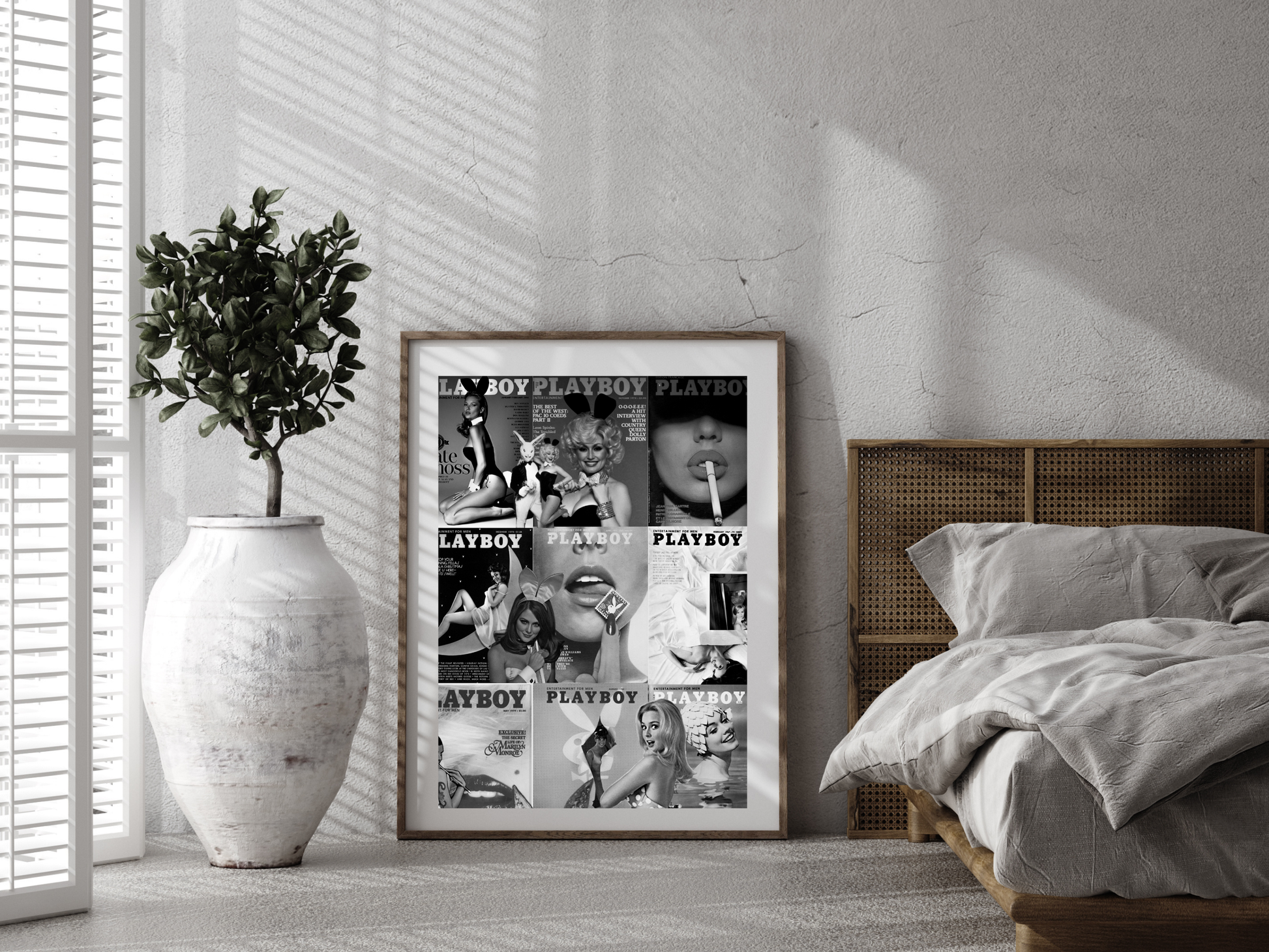 Playboy Magazine Covers Poster Kate Moss Marilyn Monroe Wall Art Digital Download