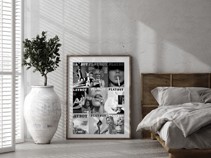 Playboy Magazine Covers Poster Kate Moss Marilyn Monroe Wall Art Digital Download