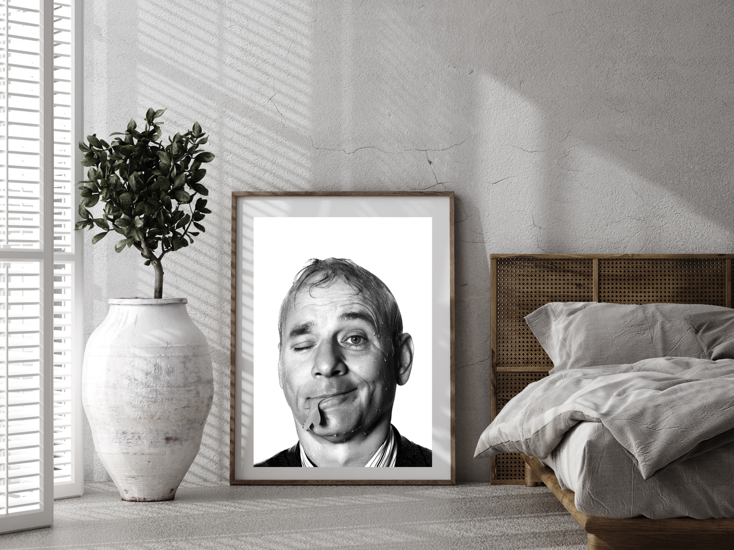 Bill Murray Quirky Black and White Portrait Comedy Legend Digital Download
