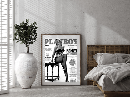 Marilyn Monroe Playboy Magazine Tribute Vintage Cover Art Digital Download