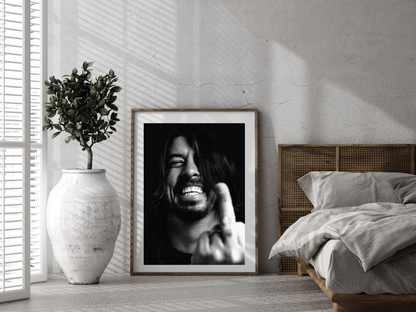 Dave Grohl Rock and Roll Rebellious Portrait Digital Download