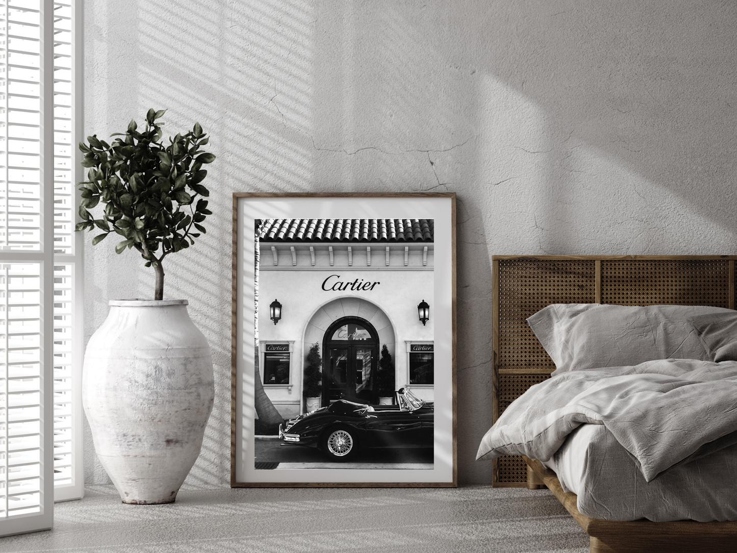 Cartier Boutique Poster Luxury Storefront Classic Car Wall Art Digital Download