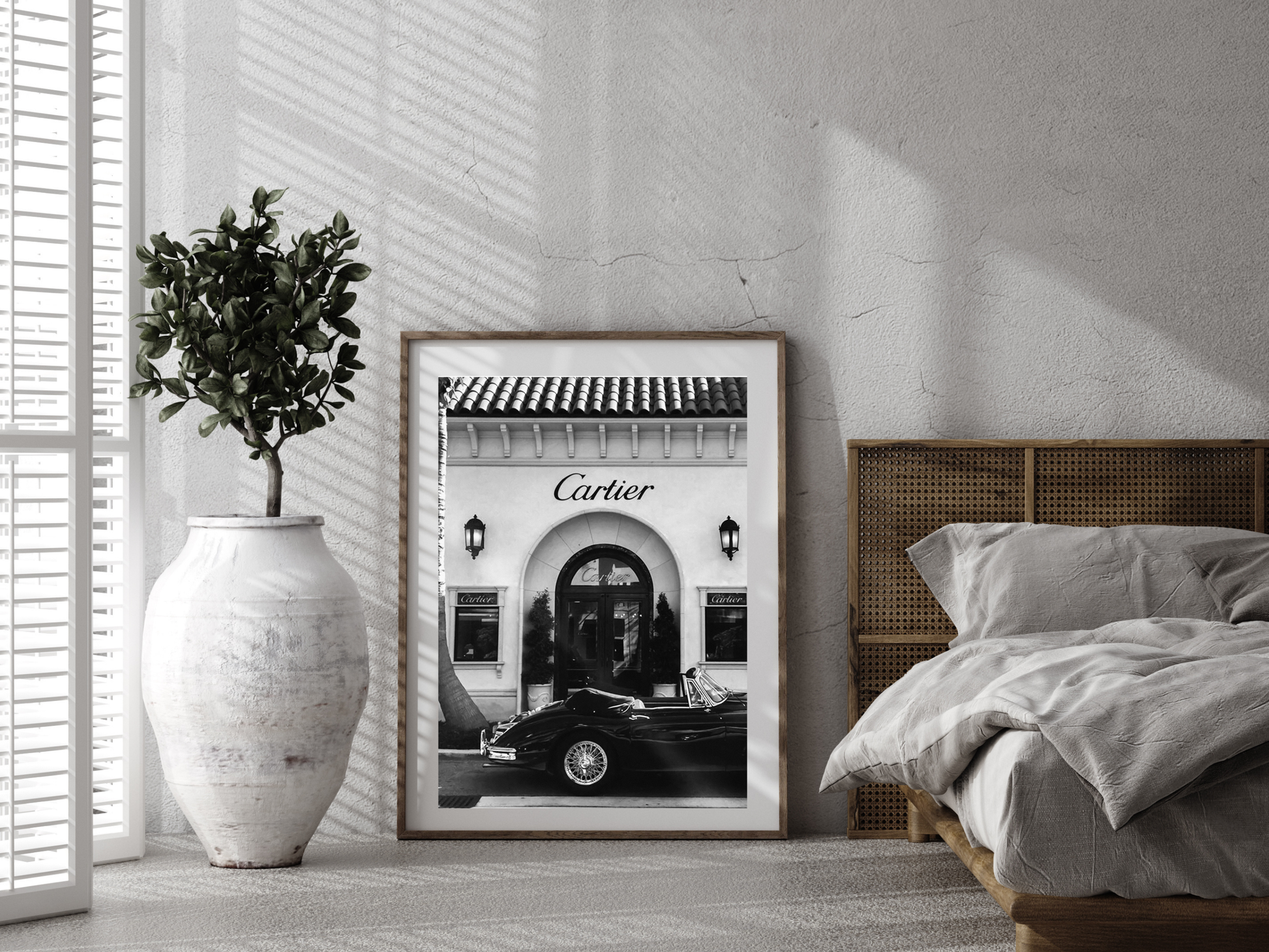 Cartier Boutique Poster Luxury Storefront Classic Car Wall Art Digital Download