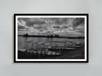 boat on the side beach poster luxury fashion print black and white vintage beach photography seaboard canvas wall art digital download printable wall art poster, digital download