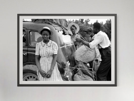 African American Woman Print, Black and White, Vintage Photo, Printable African American Wall Art, Black Woman, Digital Download, Home Decor