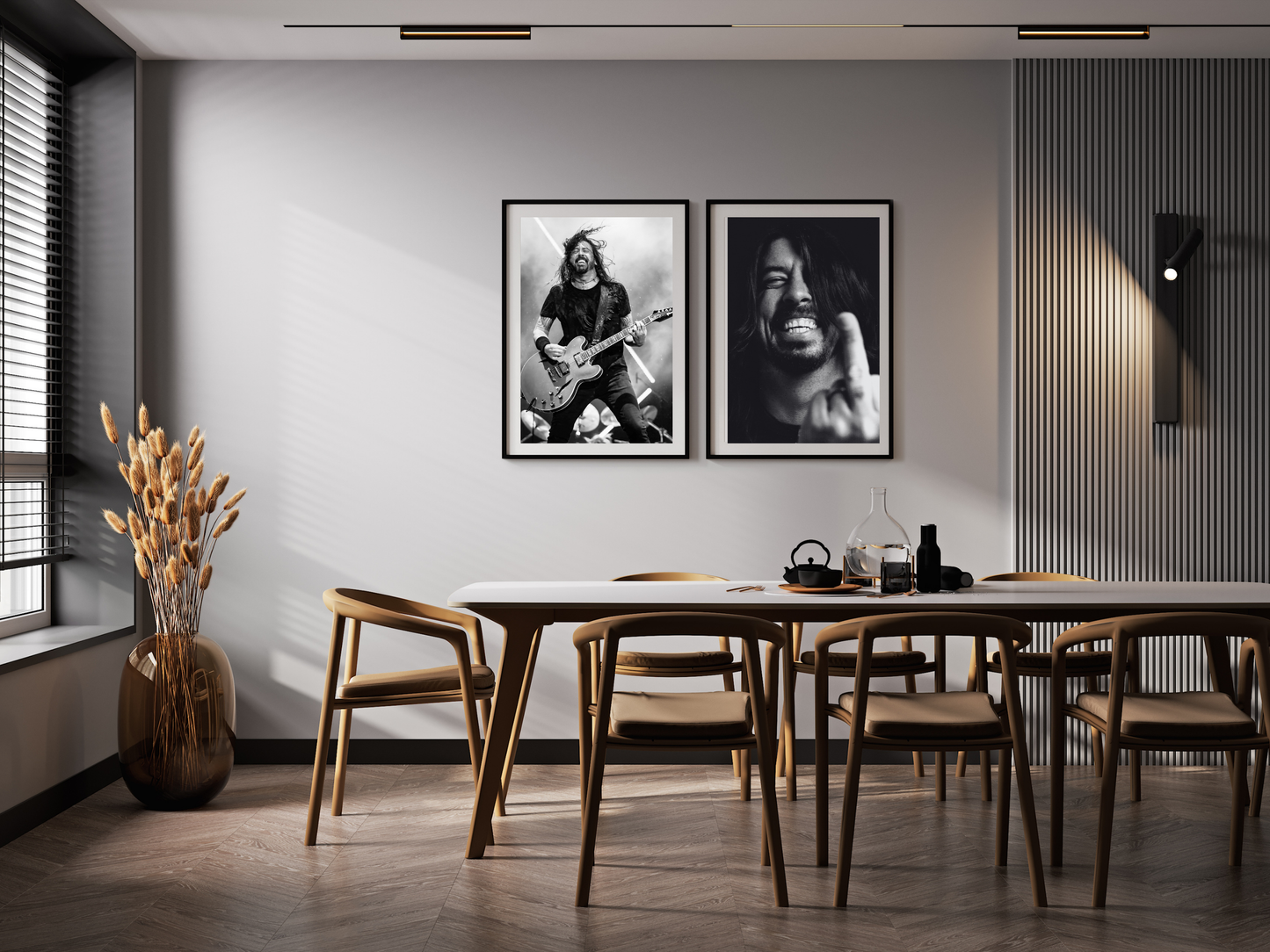 Dave Grohl Live Guitar Performance Rock Music Poster Digital Download