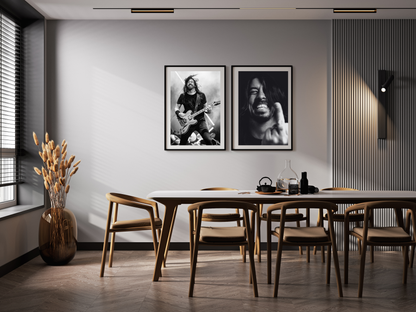 Dave Grohl Live Guitar Performance Rock Music Poster Digital Download