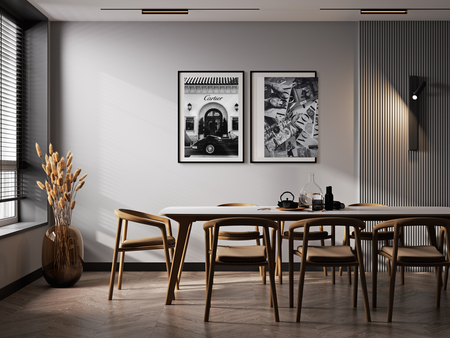 Cartier Boutique Poster Luxury Storefront Classic Car Wall Art Digital Download