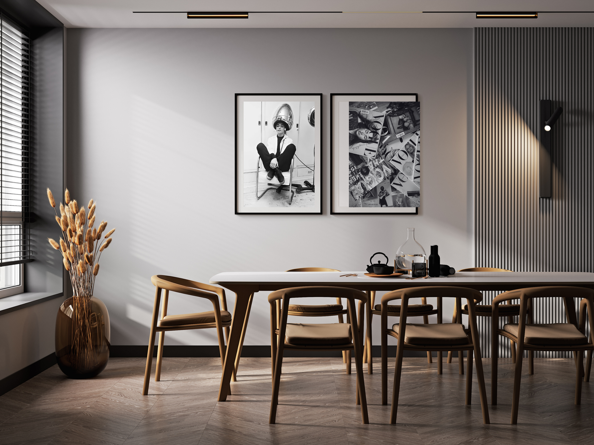 Audrey Hepburn Vintage Salon Retro Black and White Poster Digital Download