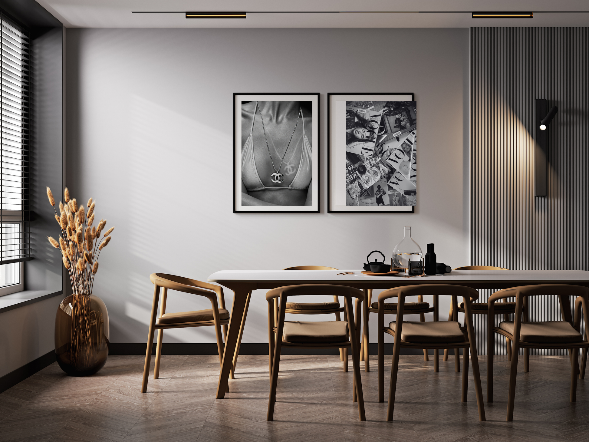 Chanel Logo Necklace Bikini Fashion Photography Poster Digital Download