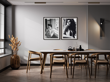 Frida Kahlo Smoking Window Portrait Vintage Art Digital Download