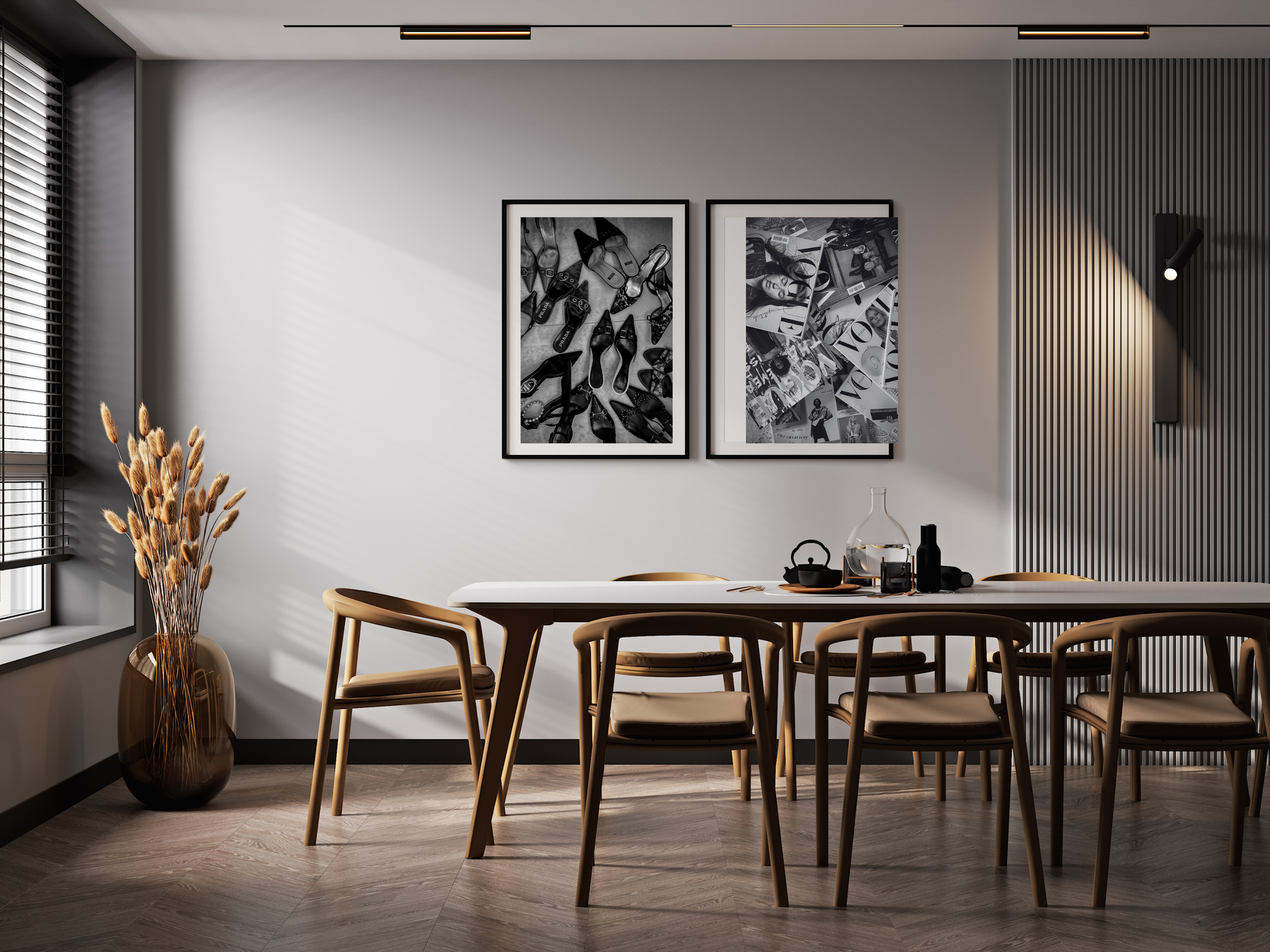 Prada Gucci Fendi Designer Heels Luxury Fashion Poster Digital Download