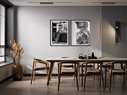 Cartier Leopard Poster Black And White Luxury Fashion Store Wall Art Digital Download