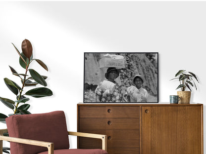 African American Women Photo Print, Black and White, Vintage Wall Art, North Carolina Photograph, Digital Download, Printable Wall Art Decor