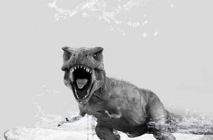 dinosaur in bathroom printable bathroom wall art dinosaur wall art animal print dinosaur photo kids bathroom decor bathroom art print printable wall art poster, digital download